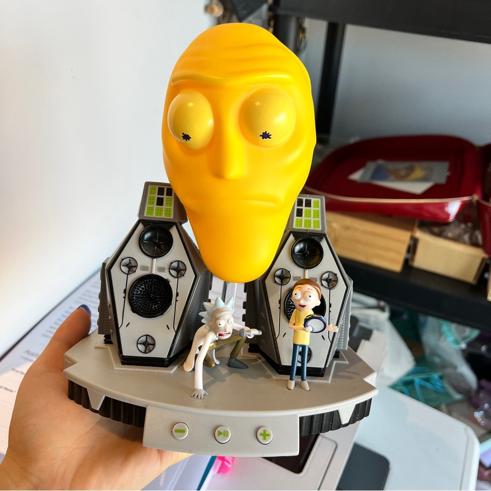 Rick and Morty Get Schwifty Giant Head Bluetooth Speaker Adult Swim TV Show